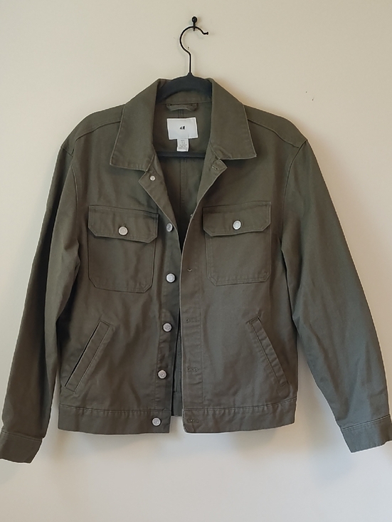 H&M Jackets & Blazers - H&M Jean Jacket in Olive